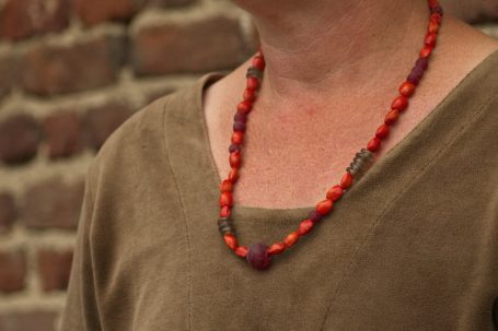 bengoArt Kette Samenperle Naturschmuck Ethnoschmuck Boho