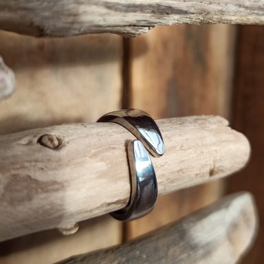 bengoArt Besteckkunst Edelstahlring Spoonring Löffelring