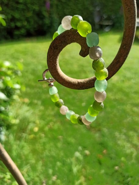 bengoArt Recyclingglasperlen Armbänder Kombischmuck
