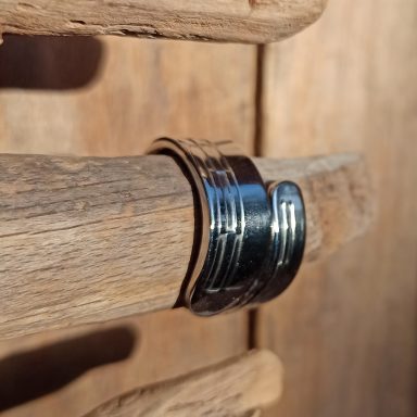 bengoArt Besteckkunst Edelstahlring Spoonring Löffelring