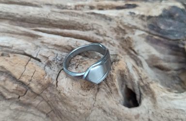 bengoArt Besteckkunst Edelstahlring Spoonring Löffelring