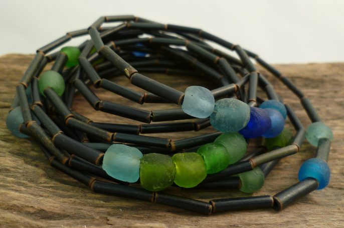 Naturschmuck Holzperlenkette Boho Holzschmuck Ethnischer Look bengoArt