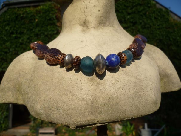 Naturschmuck Holzperlenkette Boho Holzschmuck Ethnischer Look bengoArt