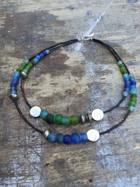 bengoArt Naturschmuck Ketten mit Muscheln und Schnecken maritim
