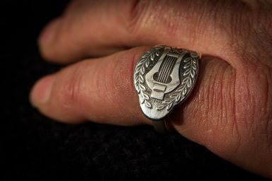 bengoArt versilberter Ring Spoonring Löffelring Besteckkunst