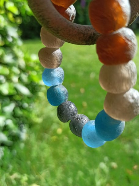 bengoArt Recyclingglasperlen Armbänder Kombischmuck