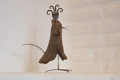 bengoArt Besteckkunst Schräge Vögel Treibholz Holzvogel
