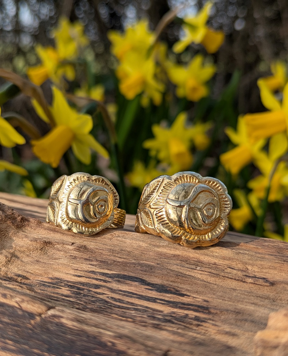 Ring vergoldet Hildesheimer Rose